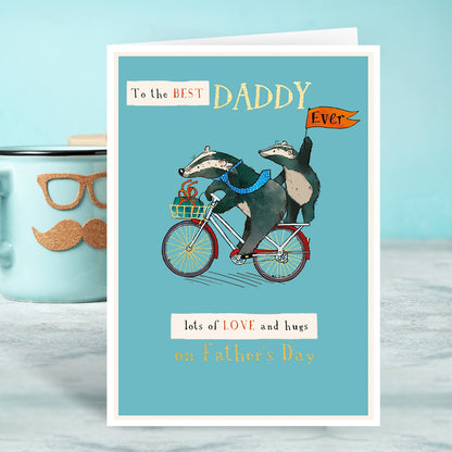 The Best Daddy Ever Wilderness Adventure Father's Day Card Cute Greeting Card