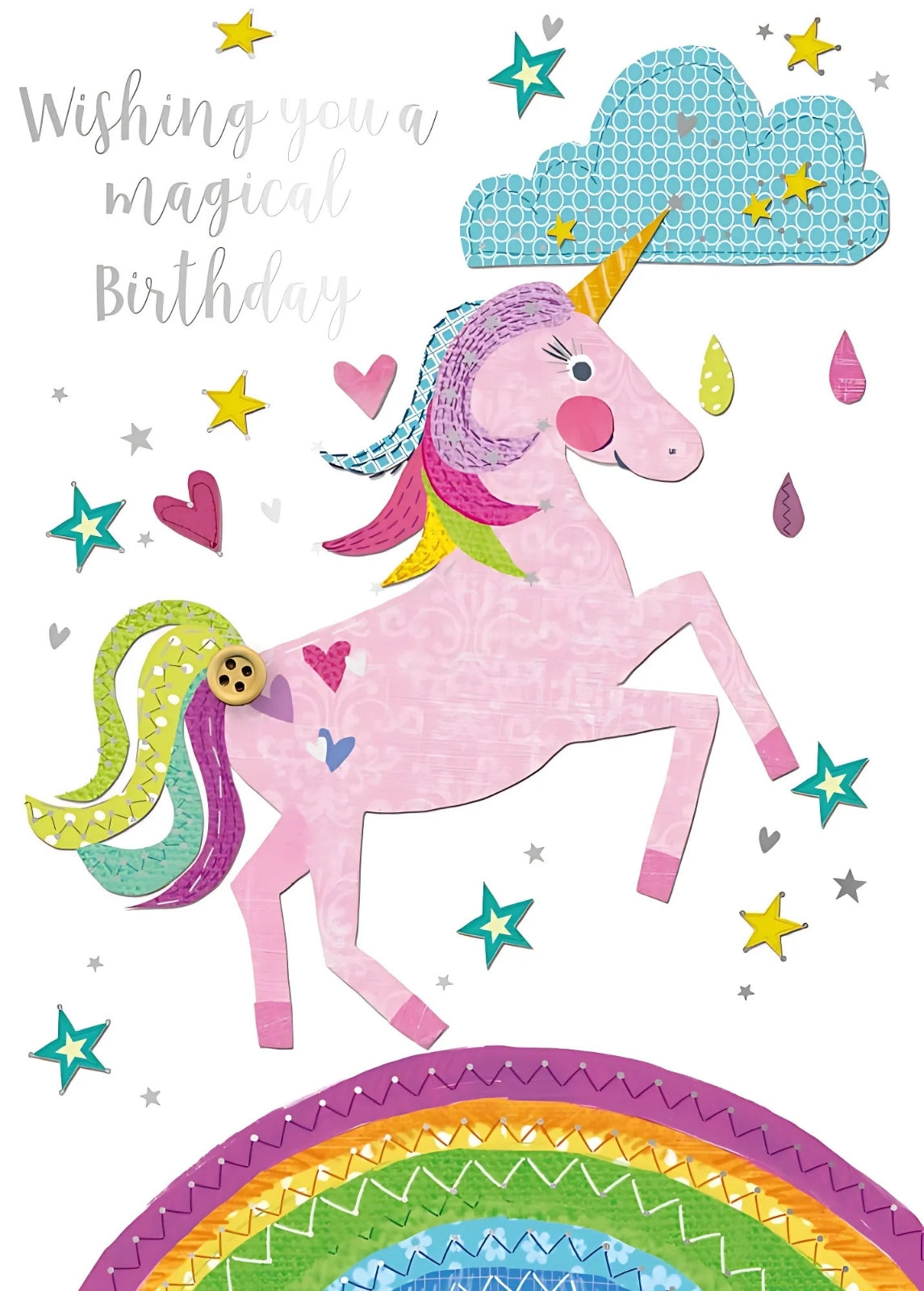 Magical Birthday Embellished Greeting Card