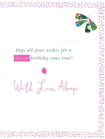 To A Lovely Daughter Birthday Greeting Card