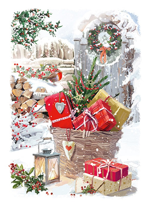 Box Of 24 Assorted Christmas Cards At Home Winter Wonderland Xmas Card Boxes