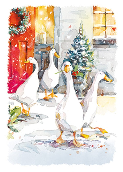 Box Of 24 Assorted Christmas Cards At Home Winter Wonderland Xmas Card Boxes