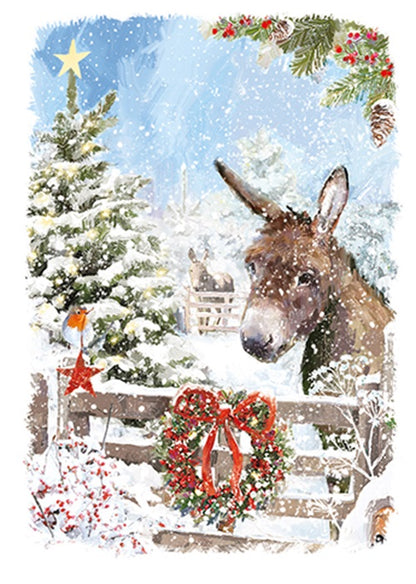 Box Of 24 Assorted Christmas Cards At Home Winter Wonderland Xmas Card Boxes