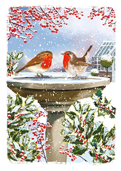 Box Of 24 Assorted Christmas Cards At Home Winter Wonderland Xmas Card Boxes