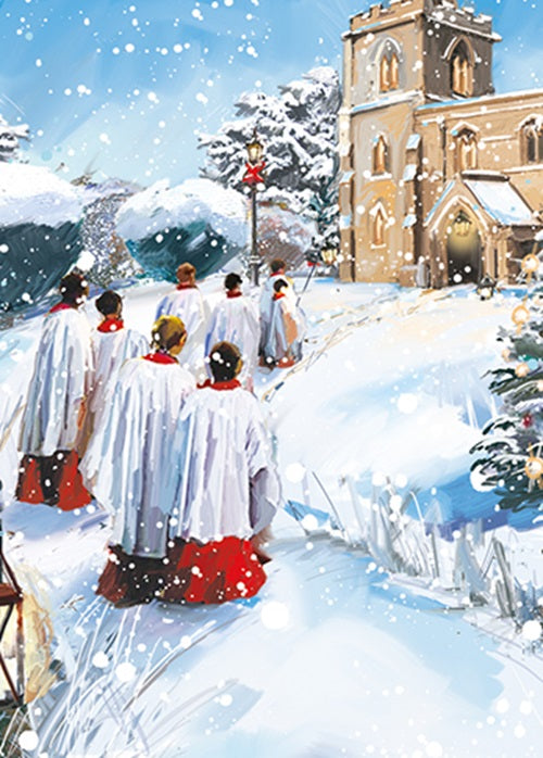 Box Of 24 Assorted Christmas Cards Snowy Winter Wonderland Xmas Card Boxes