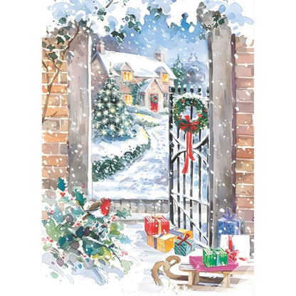 Box of 24 Christmas Cards Snow Themed Xmas Cards In 6 Designs