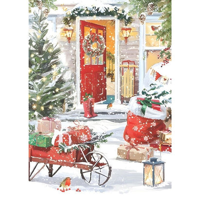 Box of 24 Christmas Cards Snow Themed Xmas Cards In 6 Designs