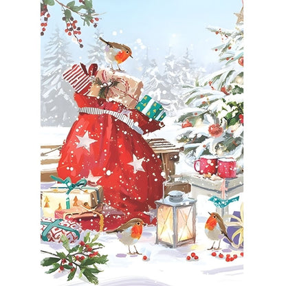 Box of 24 Christmas Cards Snow Themed Xmas Cards In 6 Designs