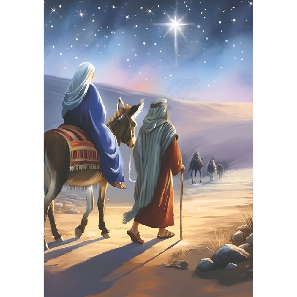 Box of 24 Christmas Cards Religious Themed Joyful Xmas Cards In 6 Designs