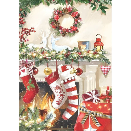 Box of 24 Christmas Cards Festive Cosy Home Xmas Cards In 6 Designs