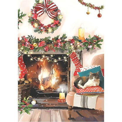 Box of 24 Christmas Cards Festive Cosy Home Xmas Cards In 6 Designs