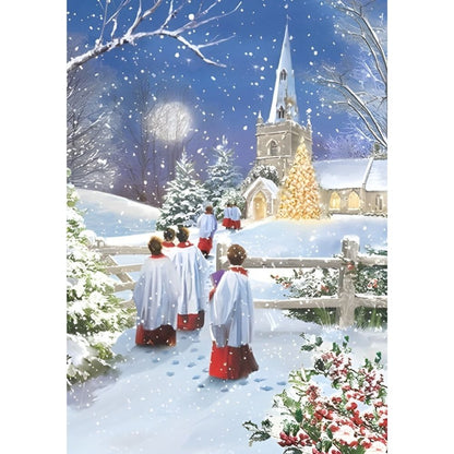 Box of 24 Christmas Cards Snowy Winter Wonderland Xmas Cards In 6 Designs