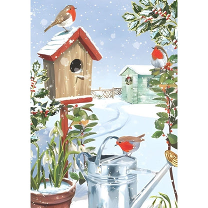 Box of 24 Christmas Cards Snowy Winter Wonderland Xmas Cards In 6 Designs