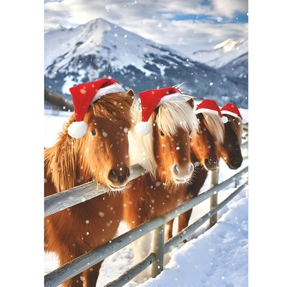 Box of 24 Christmas Cards Festive Animal Friends Xmas Cards In 6 Designs
