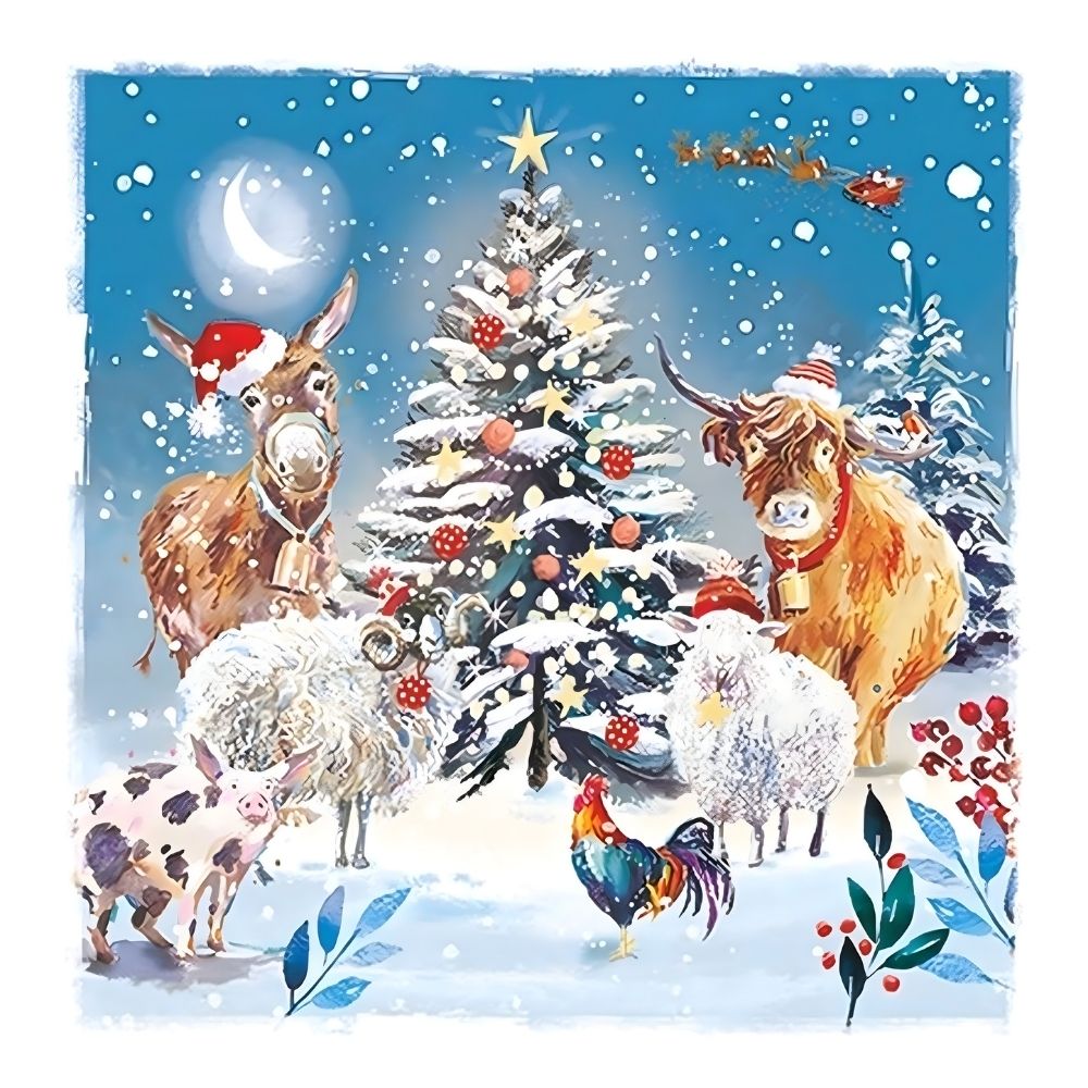 Charity Box of 30 Christmas Cards Wildlife Cards Supporting Multiple Charities