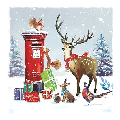 Charity Box of 30 Christmas Cards Wildlife Cards Supporting Multiple Charities