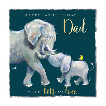 Happy Father's Day Dad Elephants Father's Day Card