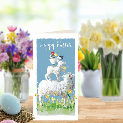 Easter Spring Lamb & Chick Money Wallet Card Easter Gift Card