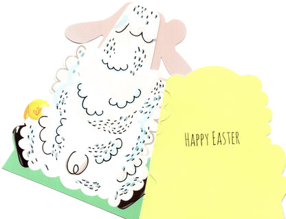 Pack of 4 Easter Cards Cute Mini Happy Easter Greeting Card Packs