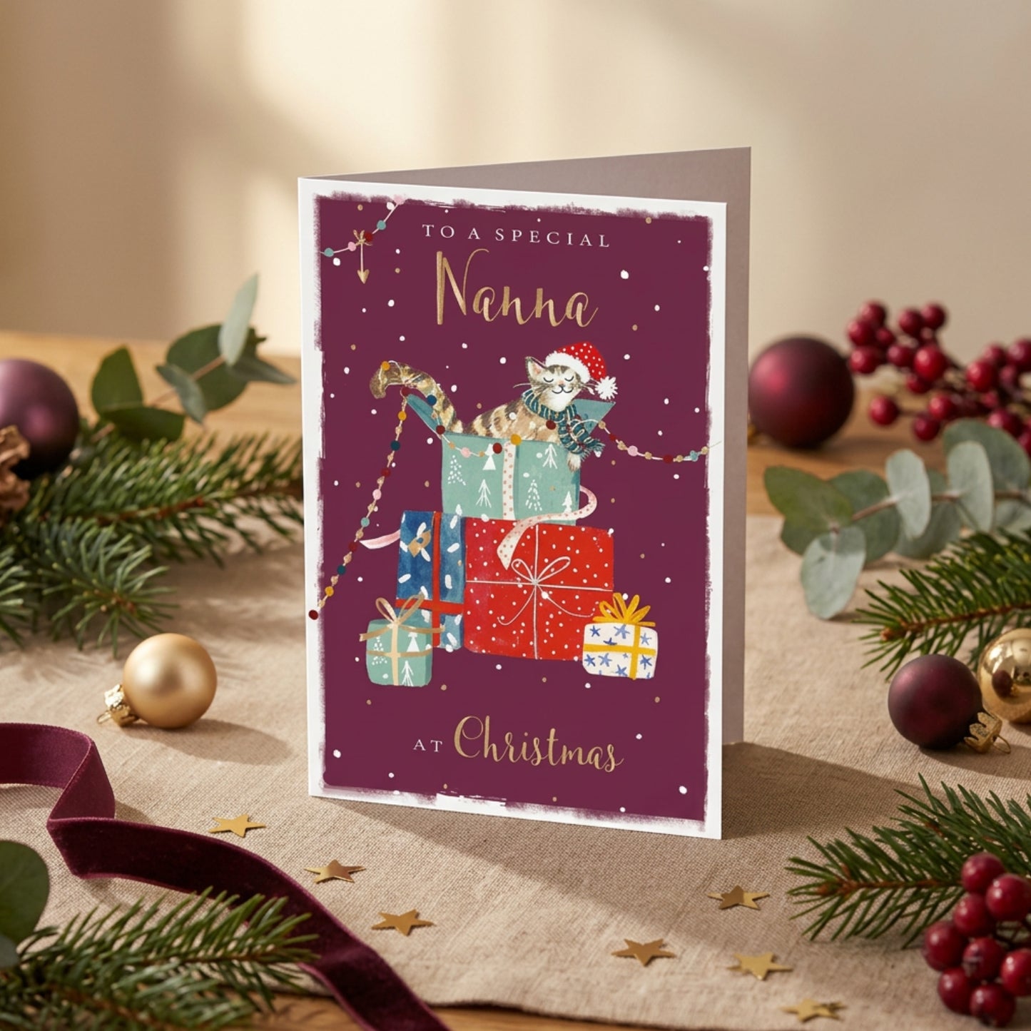 To A Special Nanna Christmas Greeting Card
