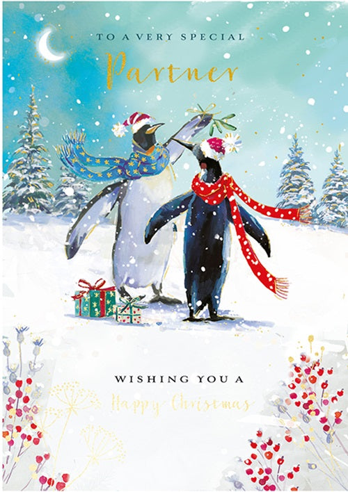 The Wildlife Very Special Partner Penguin Pals Artistic Christmas Greeting Card