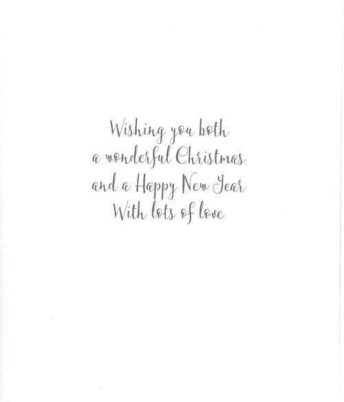 The Wildlife Daughter & Son-In-Law Snowy Deer Artistic Christmas Greeting Card