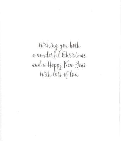 The Wildlife Daughter & Son-In-Law Snowy Deer Artistic Christmas Greeting Card