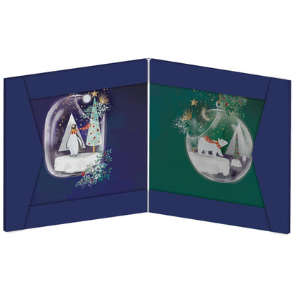 Box of 8 Winter Baubles Curious Inksmith Christmas Cards