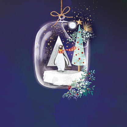 Box of 8 Winter Baubles Curious Inksmith Christmas Cards
