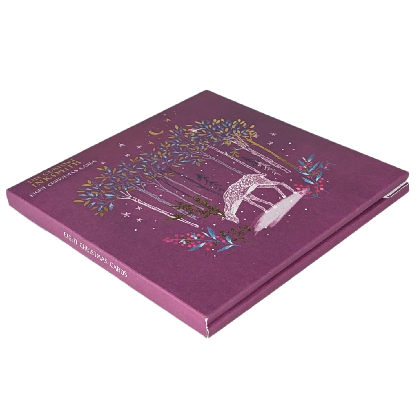 Box of 8 Enchanted Forest Curious Inksmith Christmas Cards