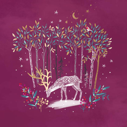 Box of 8 Enchanted Forest Curious Inksmith Christmas Cards