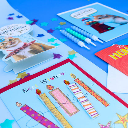 CARD 'N' MIX Birthday Boy Assortment 6 Card Potluck Pick Cards for Birthdays