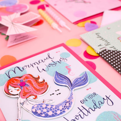 CARD 'N' MIX Birthday Girl Assortment 6 Card Potluck Pick Cards for Birthdays