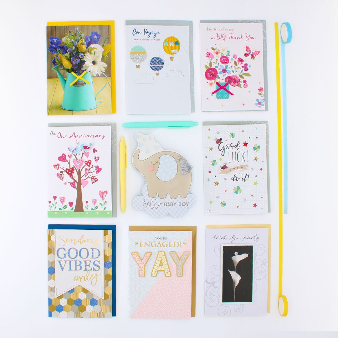 CARD 'N' MIX Heartfelt Wishes Assortment 6 Card Potluck Pick Cards for Occasions