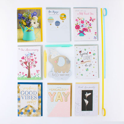 CARD 'N' MIX Heartfelt Wishes Assortment 6 Card Potluck Pick Cards for Occasions