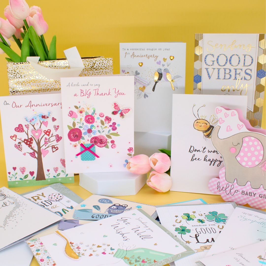 CARD 'N' MIX Heartfelt Wishes Assortment 6 Card Potluck Pick Cards for Occasions