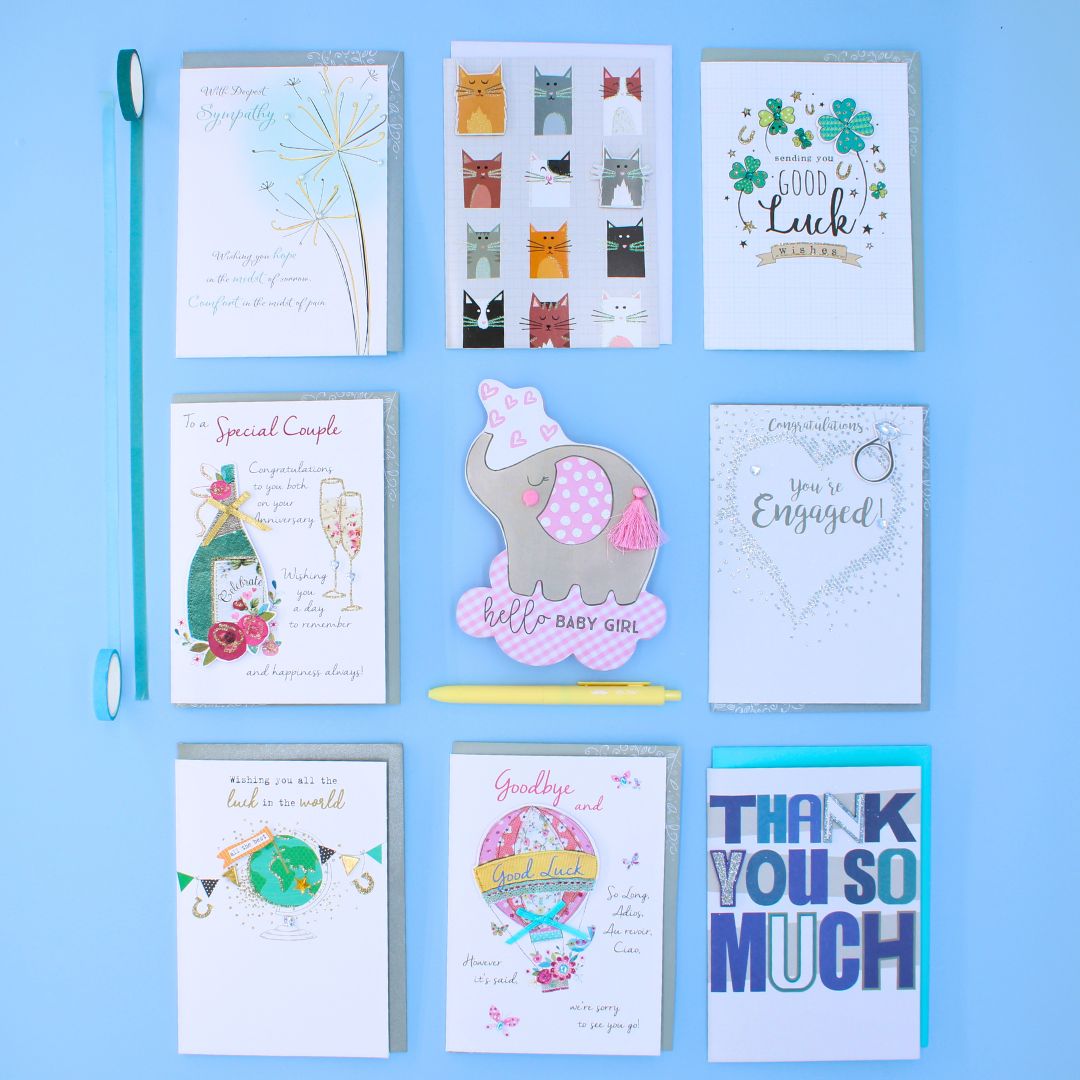 CARD 'N' MIX Heartfelt Wishes Assortment 6 Card Potluck Pick Cards for Occasions