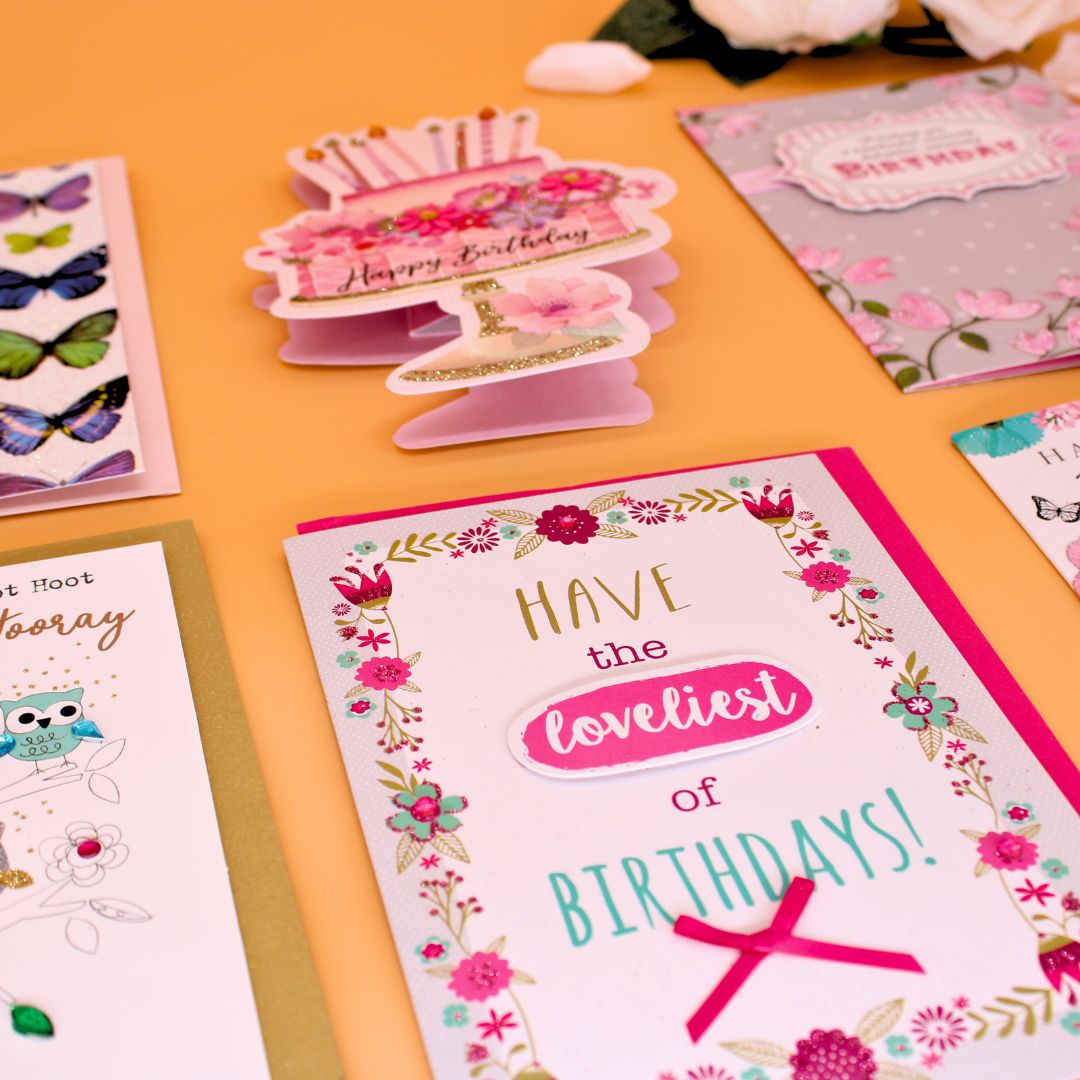 CARD 'N' MIX Lovely You Assortment 6 Card Potluck Pick Cards for Birthdays