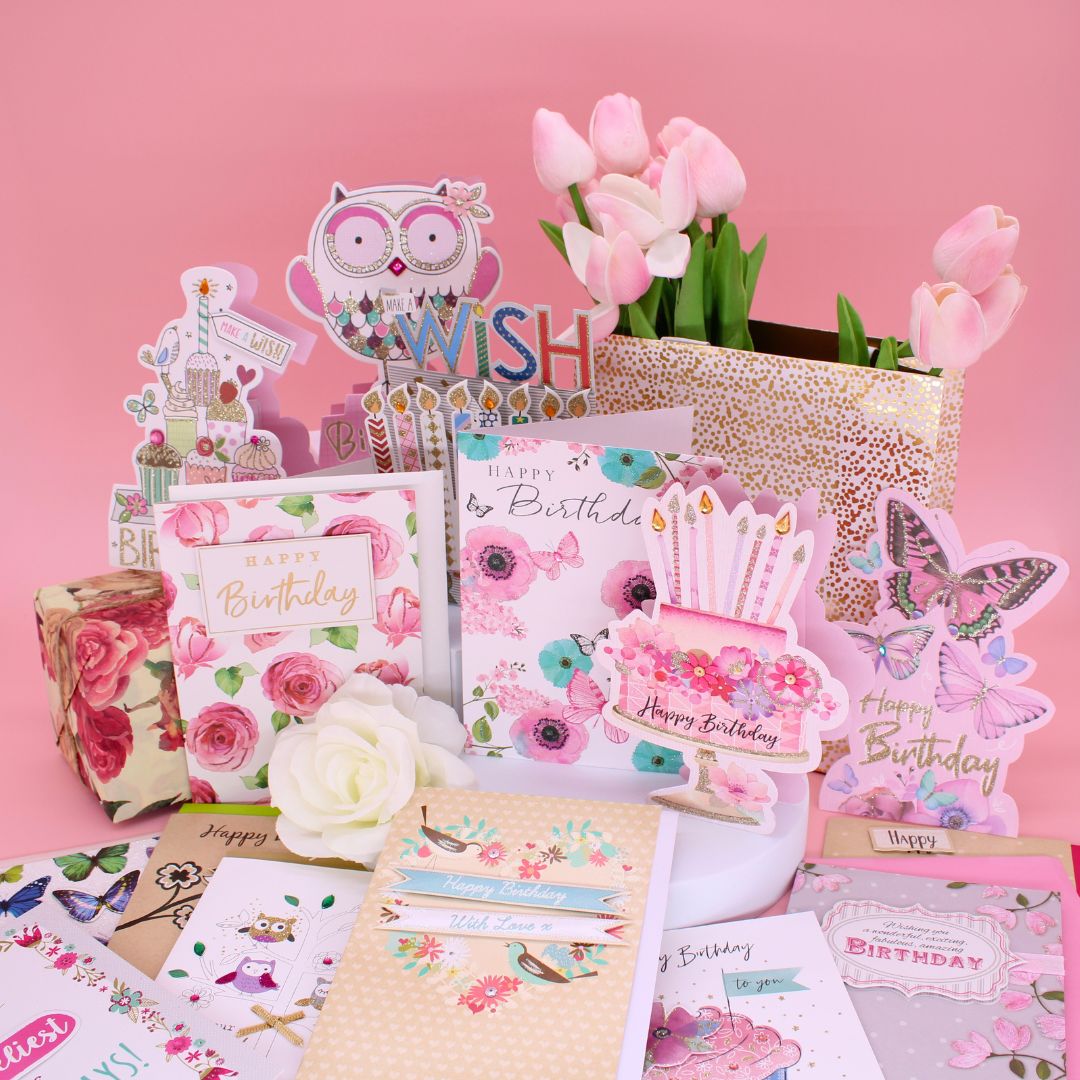 CARD 'N' MIX Lovely You Assortment 6 Card Potluck Pick Cards for Birthdays