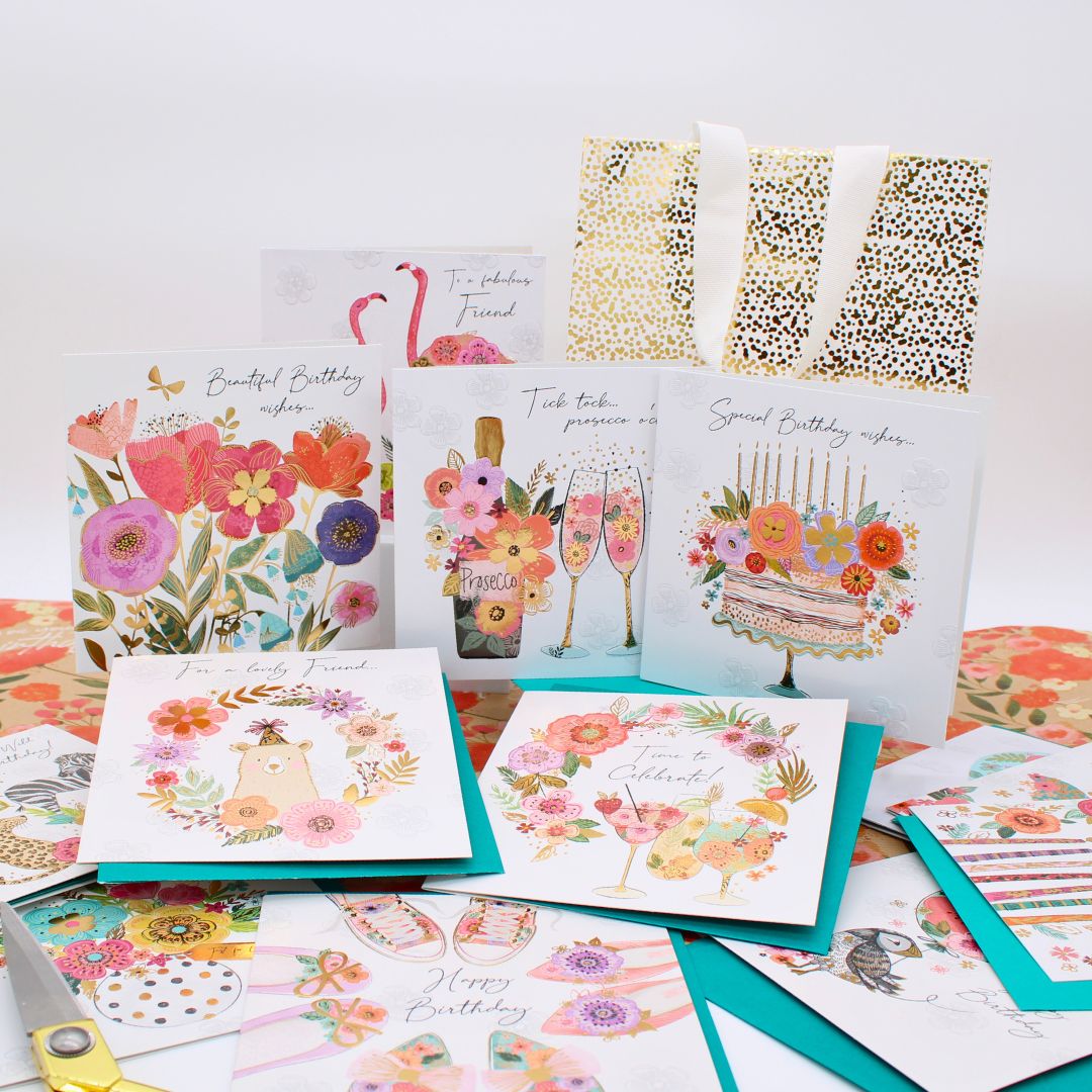 CARD 'N' MIX Sublime Assortment 6 Card Potluck Pick Cards for Birthdays