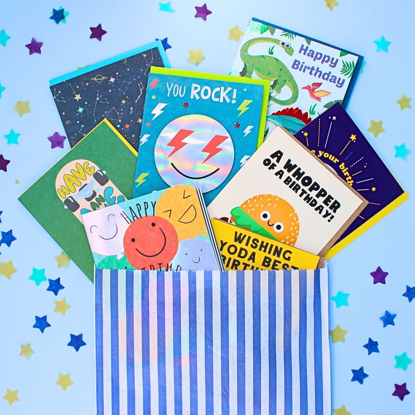 CARD'N'MIX Birthday Card Multipack Birthday Boy Variety Set 12 Card Assortment