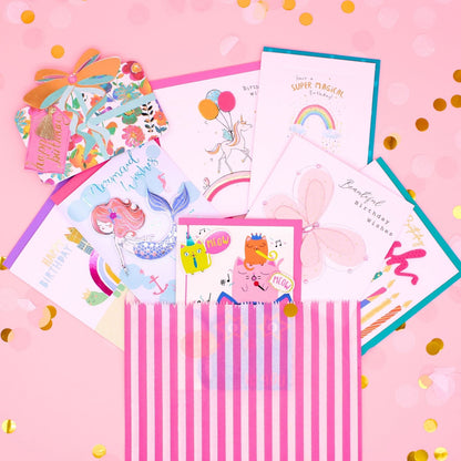 CARD'N'MIX Birthday Card Multipack Birthday Girl Variety Set 12 Card Assortment