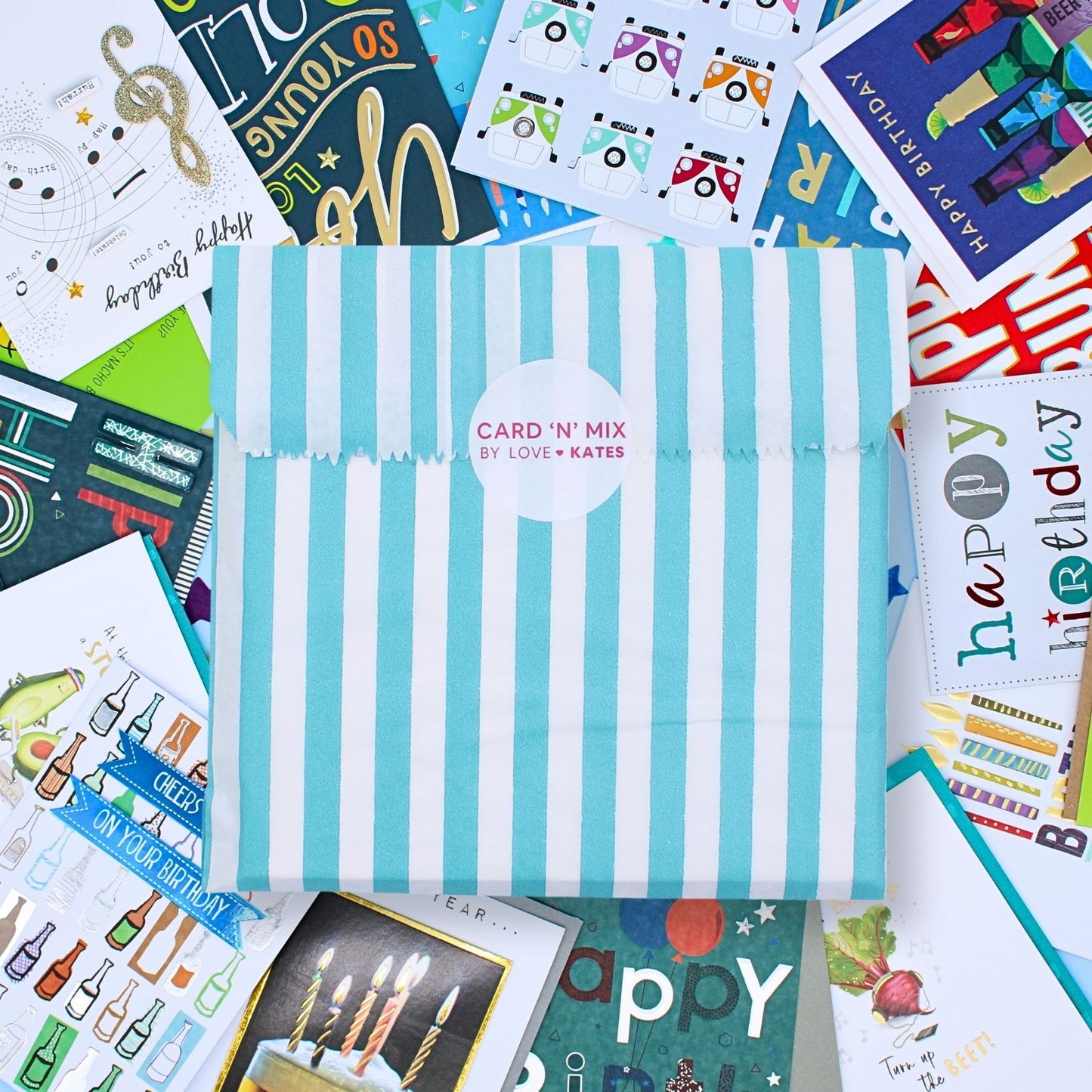 CARD'N'MIX Birthday Card Multipack Top Bloke Variety Set 12 Card Assortment