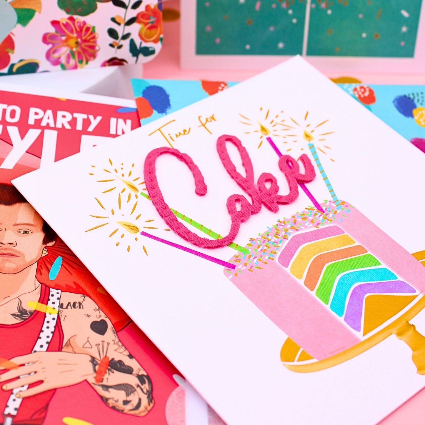 CARD'N'MIX Birthday Card Multipack Party Girl Variety Set 12 Card Assortment
