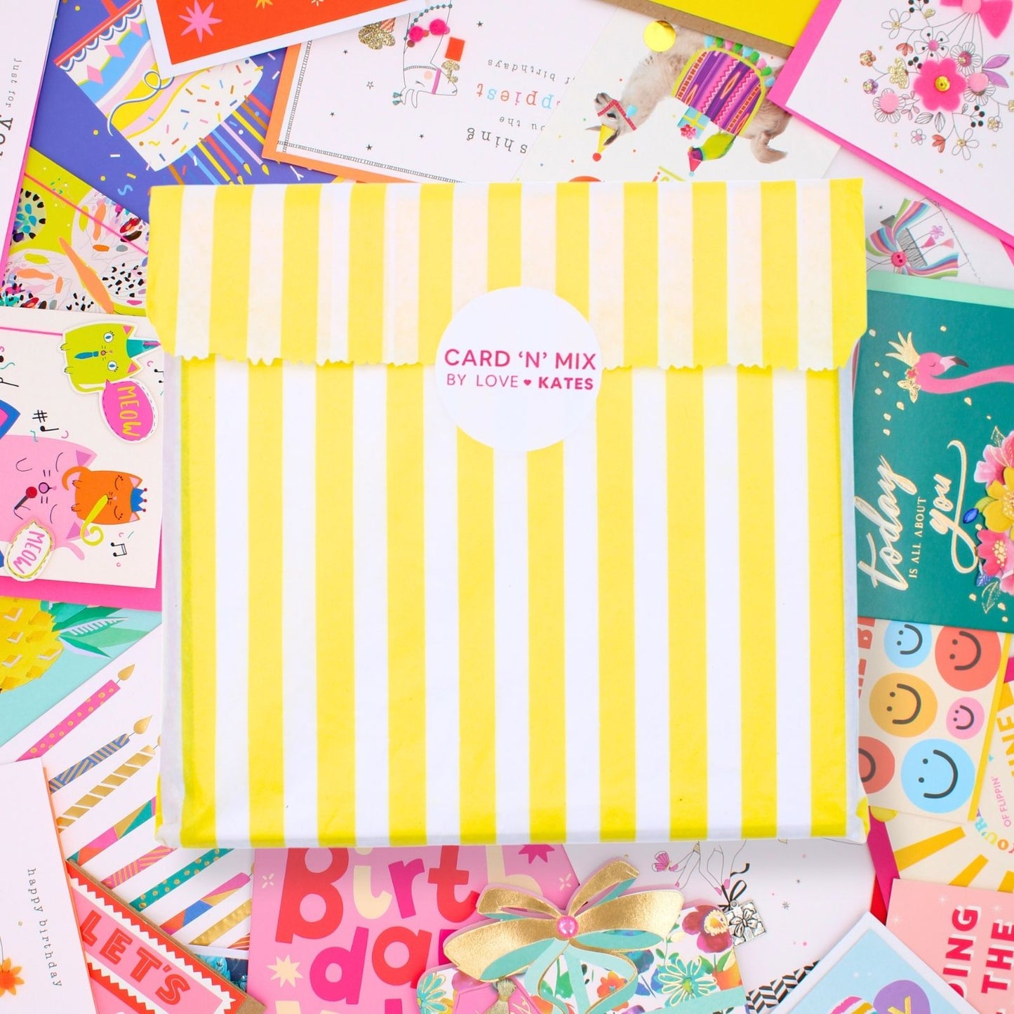 CARD'N'MIX Birthday Card Multipack Funky & Fun Variety Set 12 Card Assortment