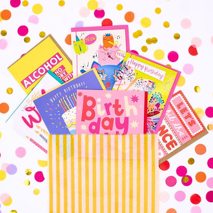 CARD'N'MIX Birthday Card Multipack Funky & Fun Variety Set 12 Card Assortment