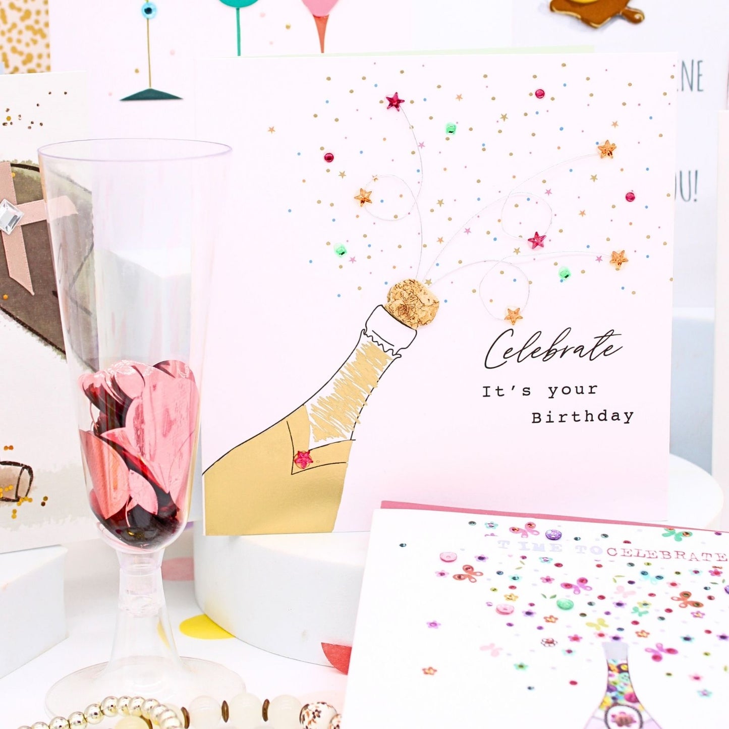 CARD'N'MIX Birthday Card Multipack Fizz & Fab Variety Set 12 Card Assortment