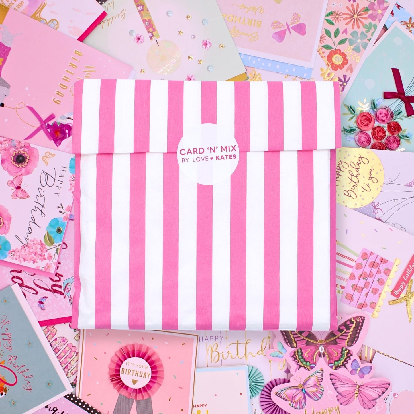 CARD'N'MIX Birthday Card Multipack Perfectly Pretty Variety 12 Card Assortment