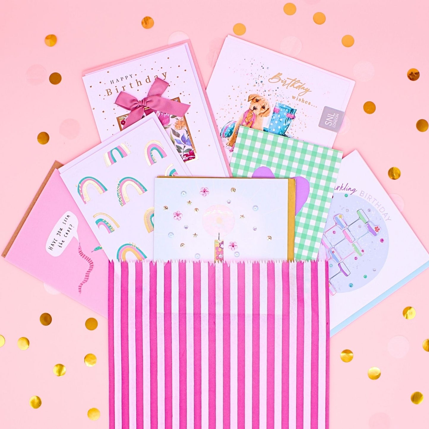 CARD'N'MIX Birthday Card Multipack Perfectly Pretty Variety 12 Card Assortment