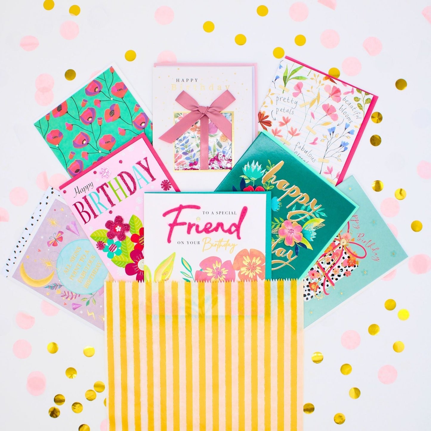 CARD'N'MIX Birthday Card Multipack Blooming Gorgeous Variety 12 Card Assortment