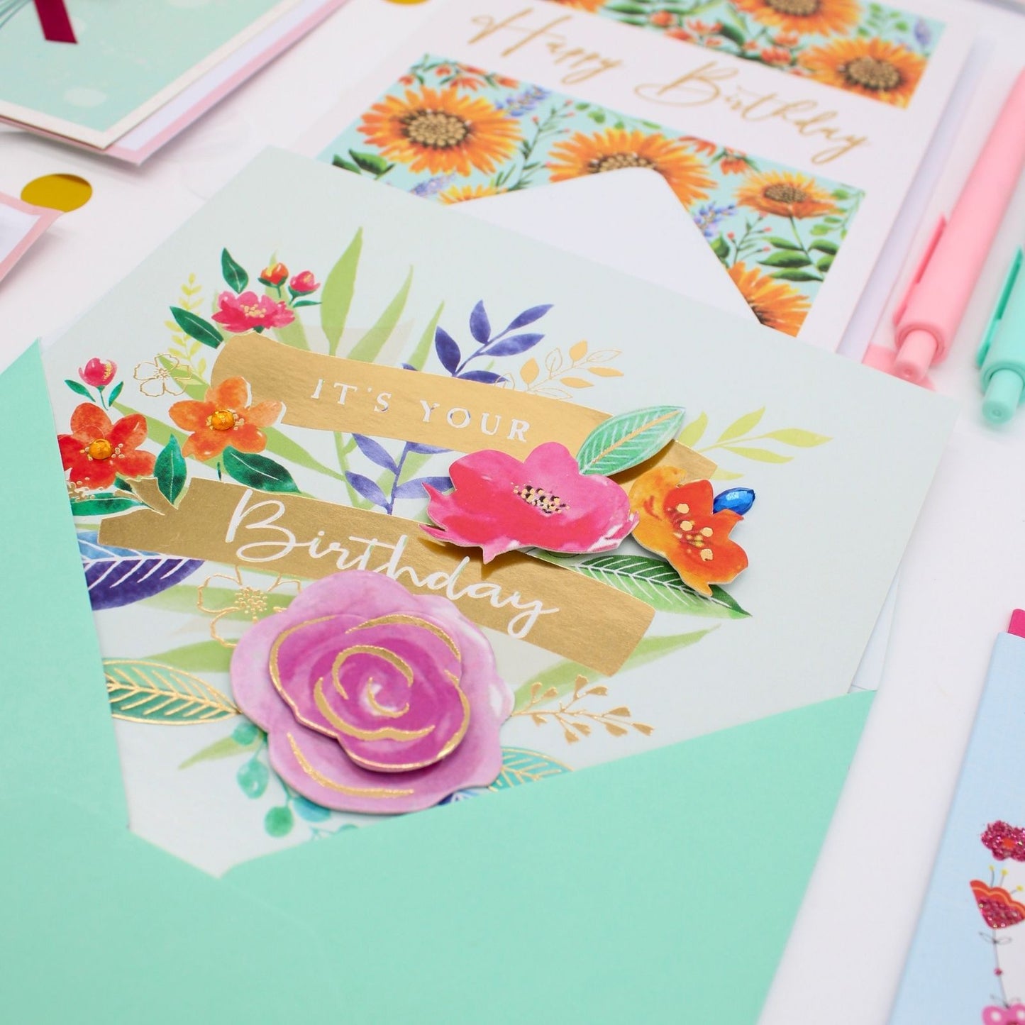 CARD'N'MIX Birthday Card Multipack Blooming Gorgeous Variety 12 Card Assortment